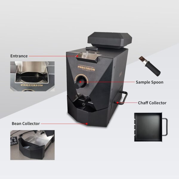 500g automatic coffee roaster machine for home use with smoke filter and chaff collector - Image 4