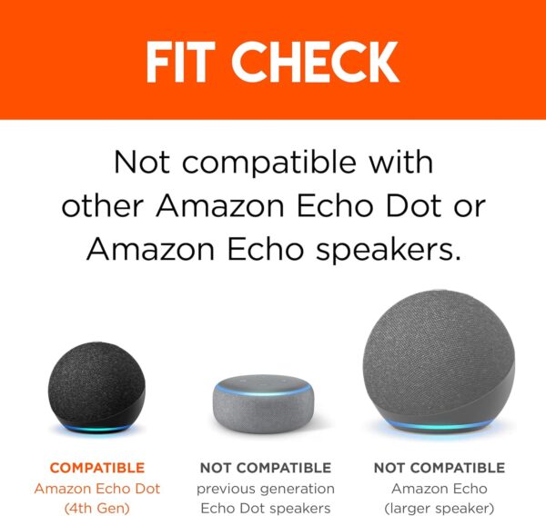 Made For Amazon Outlet Hanger, Black, for Echo Dot (4th generation) - Image 4