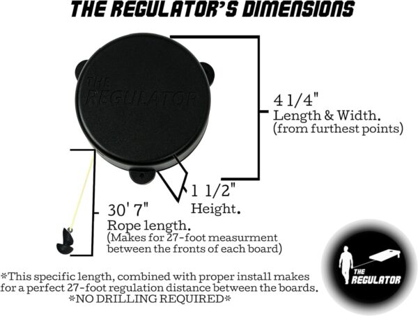 Cornhole Measuring Device | The Regulator | Accessories for Corn Hole Boards | Regulation 27-Foot Distance - Image 4