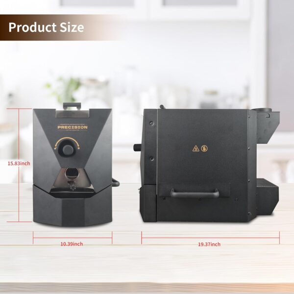 500g automatic coffee roaster machine for home use with smoke filter and chaff collector - Image 3