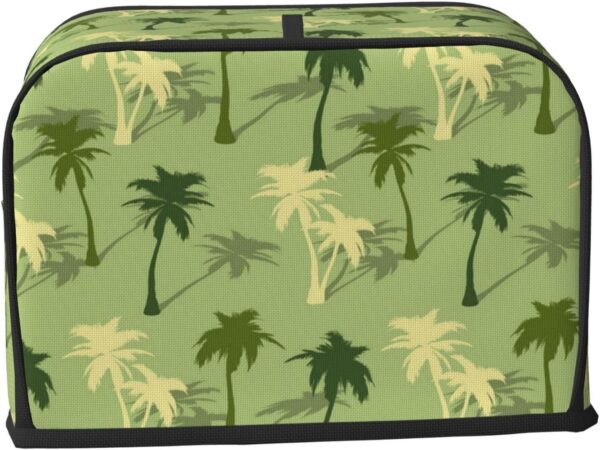 2 Slice Toaster Covers Dust Protection Bread Maker Covers Toaster Cover Kitchen Accessories Washable Appliance Cover Hawaii Tropical Camouflage Plants - Image 2