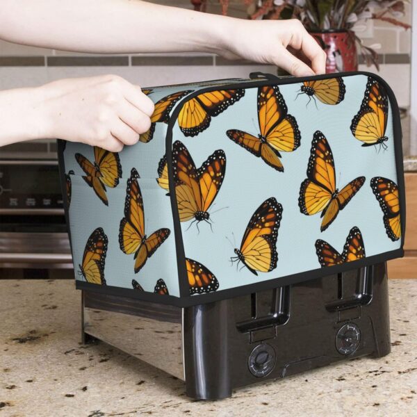 2 Slice Toaster Covers Dust Protection Bread Maker Covers Toaster Cover Kitchen Accessories Washable Appliance Cover Colorful Butterfly Printed - Image 7