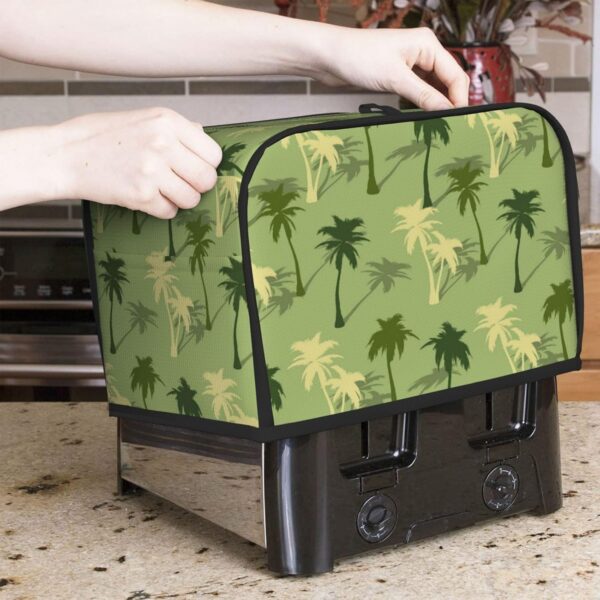 2 Slice Toaster Covers Dust Protection Bread Maker Covers Toaster Cover Kitchen Accessories Washable Appliance Cover Hawaii Tropical Camouflage Plants - Image 6