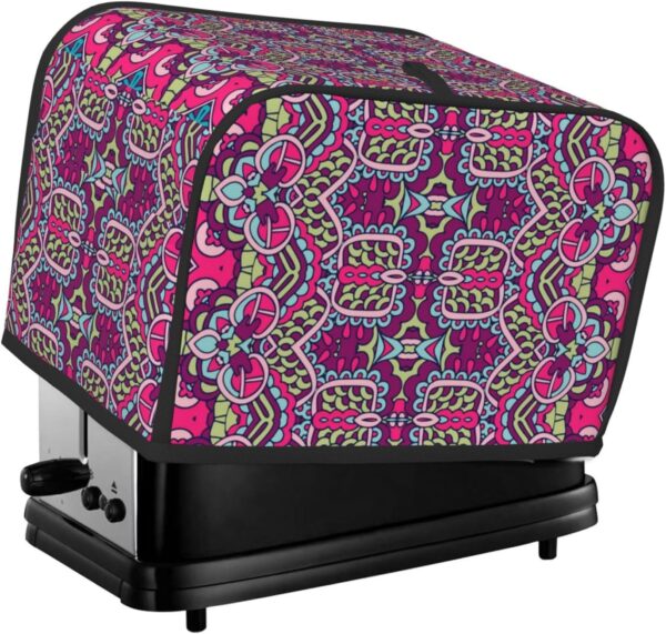 2 Slice Toaster Covers Dust Protection Bread Maker Covers Toaster Cover Kitchen Accessories Washable Appliance Cover Bohemian Floral Printed