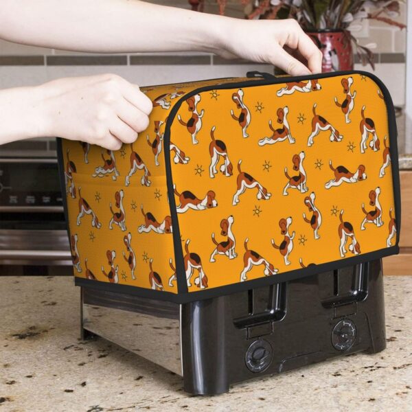 Toaster Covers Kitchen Accessories Decor, 2 Slice Toaster Bread Maker Oven Protector Covers, Dust Proof Fingerprint Covers Funny Cartoon Dog - Image 7