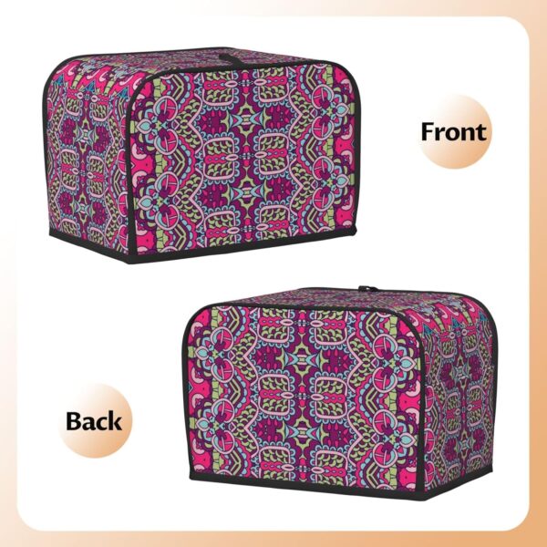 2 Slice Toaster Covers Dust Protection Bread Maker Covers Toaster Cover Kitchen Accessories Washable Appliance Cover Bohemian Floral Printed - Image 3