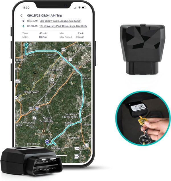 Kayo Business Fleet, GPS Tracker for Vehicles, 4G LTE & 5G, Real-Time GPS Tracking, 14-Day Free Trial, Simple Activation, Simple Plug-in Car GPS Tracker