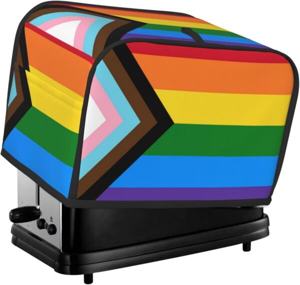 2 Slice Toaster Covers Dust Protection Bread Maker Covers Toaster Cover Kitchen Accessories Washable Appliance Cover Lgbt Rainbow Flag Pride Flag