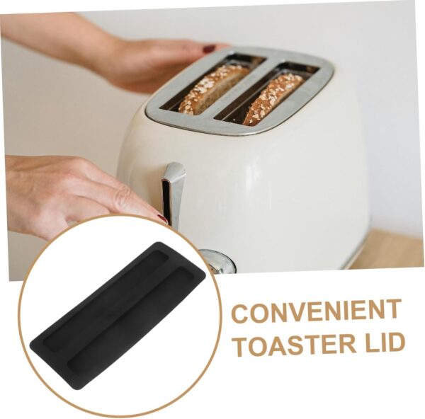 Zerodeko 3pcs Toaster Cover Accessories for Breadmaker Machines Bread Maker Machine Retro Toaster Cooker Lid Toaster Lid Protective Lid for Toaster Household Cover Black - Image 4