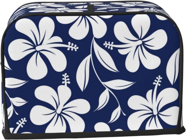 Toaster Covers Kitchen Accessories Decor, 2 Slice Toaster Bread Maker Oven Protector Covers, Dust Proof Fingerprint Covers Hawaii Tropical Floral Plants - Image 2