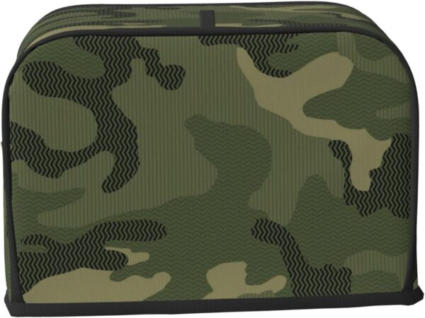 2 Slice Toaster Covers Dust Protection Bread Maker Covers Toaster Cover Kitchen Accessories Washable Appliance Cover Camo Camouflage Hunting Green - Image 2