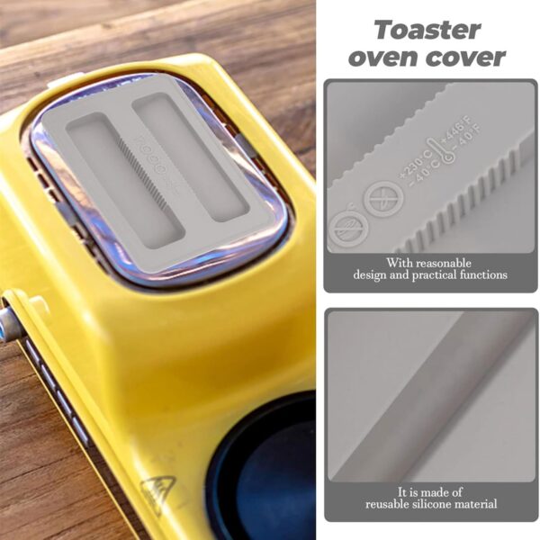 Set Of 2 Toaster Toaster Machine Silicone Toaster Lid Bread Maker For Bread Maker - Image 8