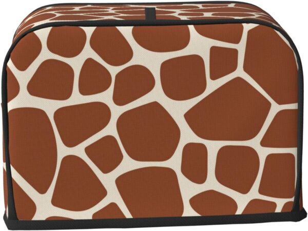 2 Slice Toaster Covers Dust Protection Bread Maker Covers Toaster Cover Kitchen Accessories Washable Appliance Cover Giraffe Skin Leopard Print - Image 2