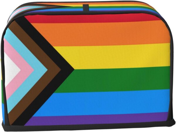 2 Slice Toaster Covers Dust Protection Bread Maker Covers Toaster Cover Kitchen Accessories Washable Appliance Cover Lgbt Rainbow Flag Pride Flag - Image 2