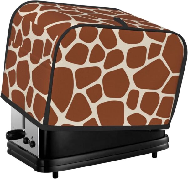 2 Slice Toaster Covers Dust Protection Bread Maker Covers Toaster Cover Kitchen Accessories Washable Appliance Cover Giraffe Skin Leopard Print