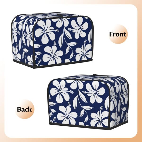 Toaster Covers Kitchen Accessories Decor, 2 Slice Toaster Bread Maker Oven Protector Covers, Dust Proof Fingerprint Covers Hawaii Tropical Floral Plants - Image 3