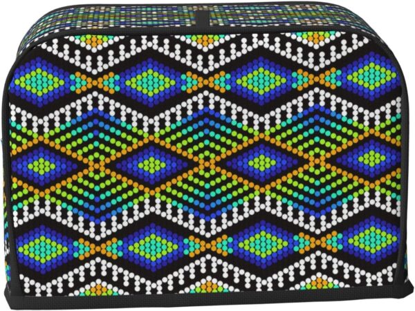 2 Slice Toaster Covers Dust Protection Bread Maker Covers Toaster Cover Kitchen Accessories Washable Appliance Cover Southwestern Aztec Native American Pattern - Image 2