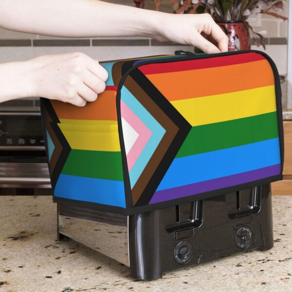 2 Slice Toaster Covers Dust Protection Bread Maker Covers Toaster Cover Kitchen Accessories Washable Appliance Cover Lgbt Rainbow Flag Pride Flag - Image 7