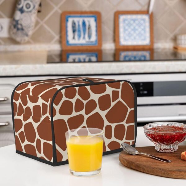 2 Slice Toaster Covers Dust Protection Bread Maker Covers Toaster Cover Kitchen Accessories Washable Appliance Cover Giraffe Skin Leopard Print - Image 6