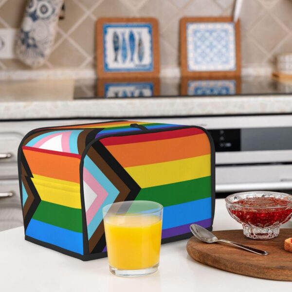 2 Slice Toaster Covers Dust Protection Bread Maker Covers Toaster Cover Kitchen Accessories Washable Appliance Cover Lgbt Rainbow Flag Pride Flag - Image 6