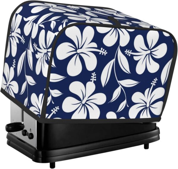 Toaster Covers Kitchen Accessories Decor, 2 Slice Toaster Bread Maker Oven Protector Covers, Dust Proof Fingerprint Covers Hawaii Tropical Floral Plants