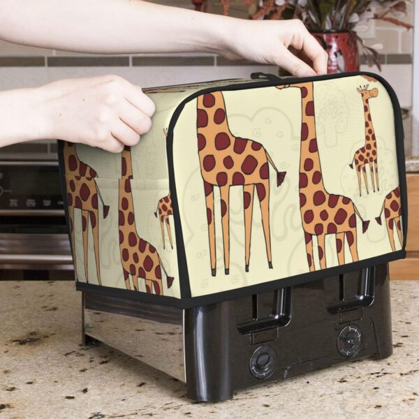 2 Slice Toaster Covers Dust Protection Bread Maker Covers Toaster Cover Kitchen Accessories Washable Appliance Cover Funny Cartoon Giraffe Anime - Image 7