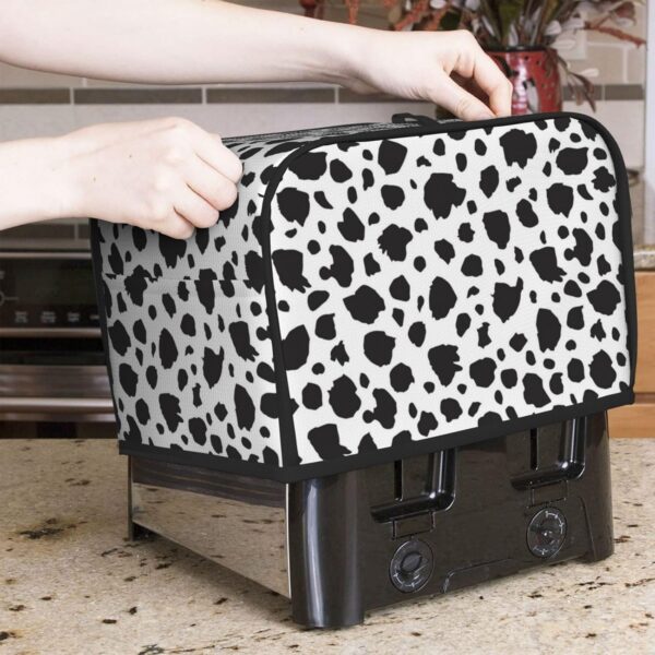 2 Slice Toaster Cover with Pocket Appliance Cover Toaster Dust And Fingerprint, Washable Kitchen Accessories, Cow Print - Image 7